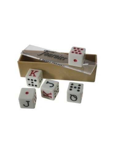 Dados de Póker para juego de cartas, accesorio de juego de mesa de 5 dados de póker.