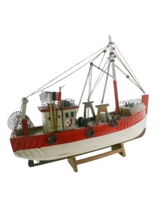 Vaixell de Pesca Tradicional Rèplica Marinera Decoració Llar. Mides llarg: 30 cm. 2