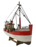 Barco de pesca tradicional. Medidas largo: 30 cm.