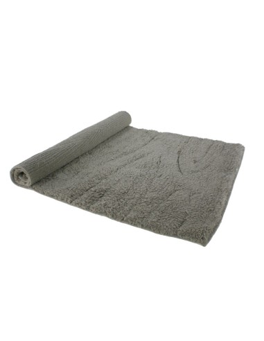 Grand tapis de bain et de douche couleur et design gris