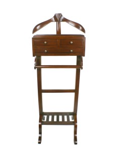 Porte-manteau classique Galán en bois d'acajou 2