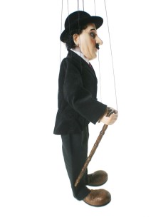 Titella artesanal CHAPLIN professional pintada a mà 2