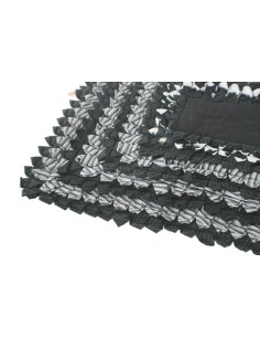 Alfombra alfombrilla grande de baño y ducha diseño color negro 2