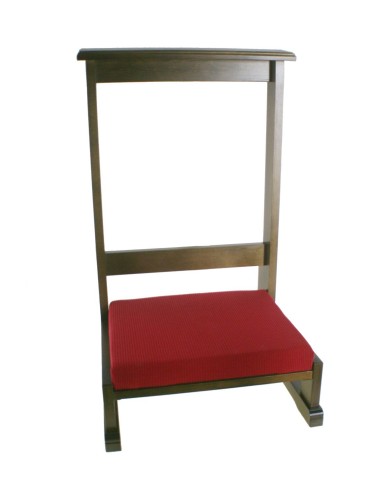 Reclinatori de fusta massissa amb coixí encoixinat reclinatori individual realitzat artesanalment