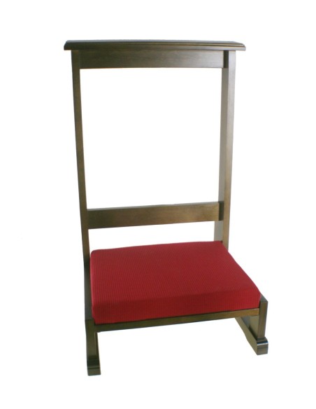 Reclinatori de fusta massissa amb coixí encoixinat reclinatori individual realitzat artesanalment