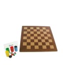 Juego de parchís y damas con barriletes y fichas, juego clásico de mesa para 4 jugadores